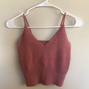 brandy melville knit luna cami/tank top